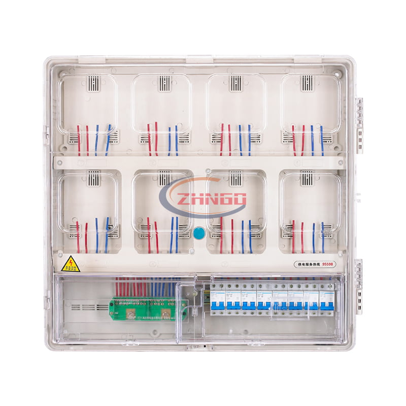 上下結構單相八表位機械式電表箱